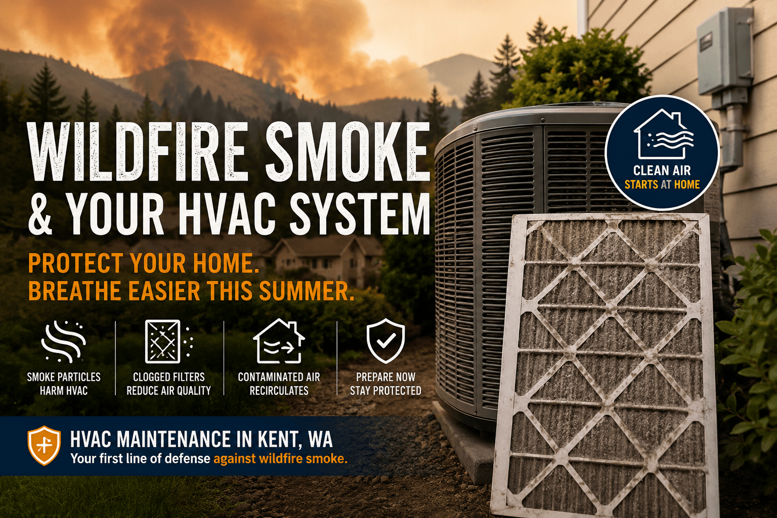 Protect Your HVAC System from Wildfire Smoke: A Guide for Washington Summers